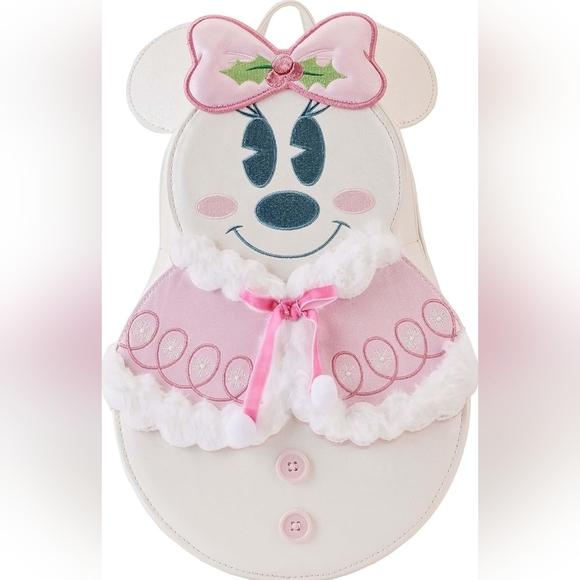 Minnie Mouse Snowman Backpack RARE - Picture 11 of 11